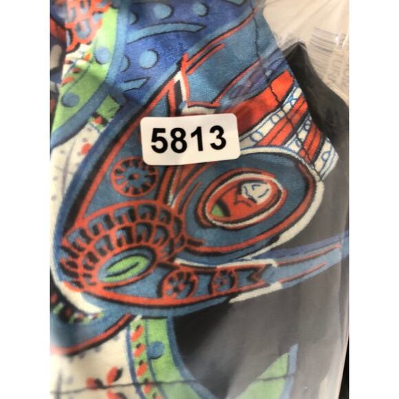 Re/Done 50s Hawaiian Shirt Short Sleeve Button-Down Top Japanese Tsuru Multi M - Picture 8 of 8